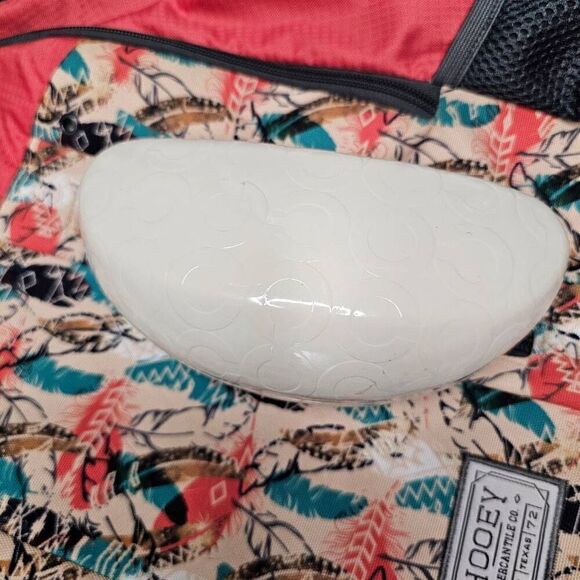 Coach Original White Logo Hard Sunglass Case Holder Sunglasses Microfiber Cloth - Picture 8 of 12